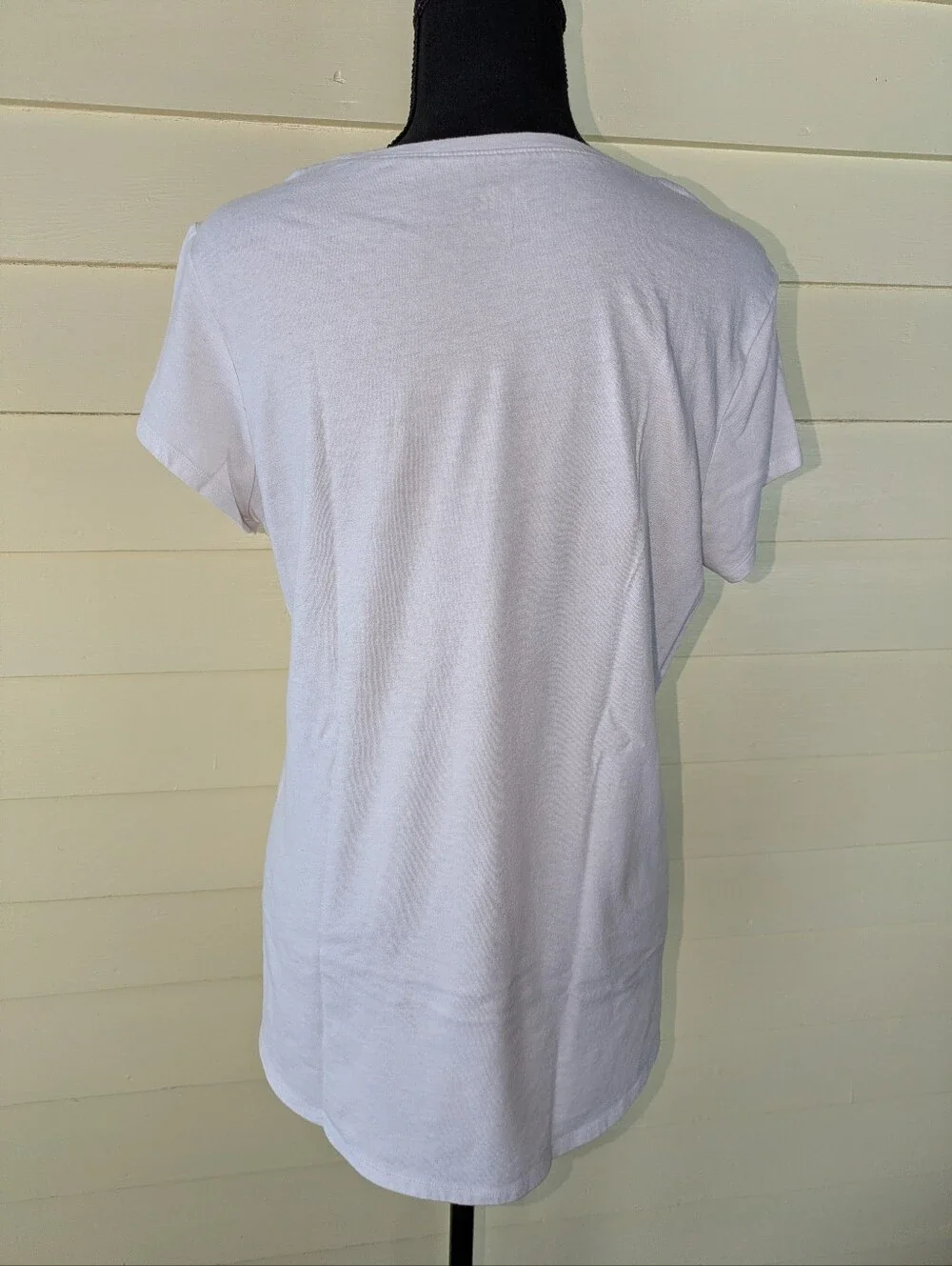 Justice White Girls Short Sleeve Tee with Green & Gold Shamrocks Size 20 Plus